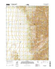 Paris Creek Nevada Current topographic map, 1:24000 scale, 7.5 X 7.5 Minute, Year 2015
