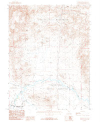 Parker Butte Nevada Historical topographic map, 1:24000 scale, 7.5 X 7.5 Minute, Year 1987