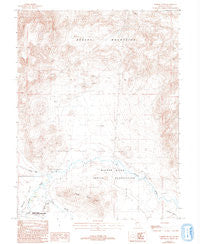 Parker Butte Nevada Historical topographic map, 1:24000 scale, 7.5 X 7.5 Minute, Year 1987