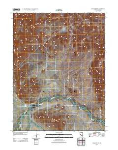 Parker Butte Nevada Historical topographic map, 1:24000 scale, 7.5 X 7.5 Minute, Year 2011
