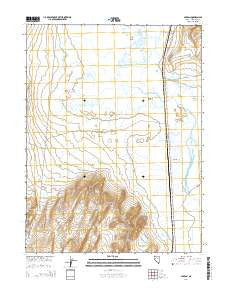 Parran Nevada Current topographic map, 1:24000 scale, 7.5 X 7.5 Minute, Year 2014