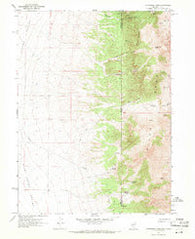 Patterson Pass Utah Historical topographic map, 1:24000 scale, 7.5 X 7.5 Minute, Year 1967