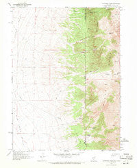 Patterson Pass Utah Historical topographic map, 1:24000 scale, 7.5 X 7.5 Minute, Year 1967
