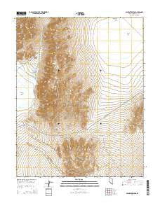 Paymaster Ridge Nevada Current topographic map, 1:24000 scale, 7.5 X 7.5 Minute, Year 2014