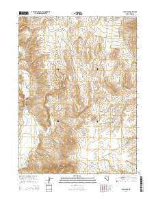 Peko Peak Nevada Current topographic map, 1:24000 scale, 7.5 X 7.5 Minute, Year 2014