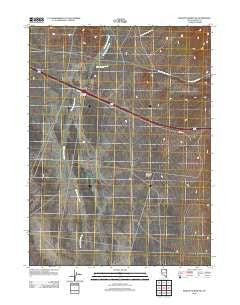Pequop Summit SW Nevada Historical topographic map, 1:24000 scale, 7.5 X 7.5 Minute, Year 2012
