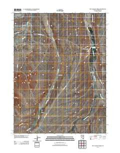 Pete Hanson Creek Nevada Historical topographic map, 1:24000 scale, 7.5 X 7.5 Minute, Year 2012