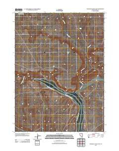 Peterson Table East Nevada Historical topographic map, 1:24000 scale, 7.5 X 7.5 Minute, Year 2012
