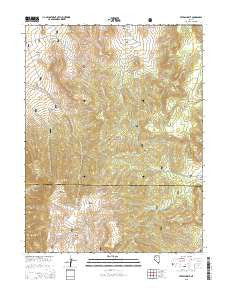 Petes Summit Nevada Current topographic map, 1:24000 scale, 7.5 X 7.5 Minute, Year 2015