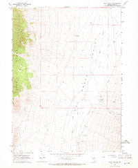 Pilot Peak SW Nevada Historical topographic map, 1:24000 scale, 7.5 X 7.5 Minute, Year 1967