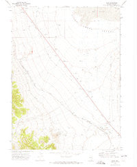 Pilot Nevada Historical topographic map, 1:24000 scale, 7.5 X 7.5 Minute, Year 1971