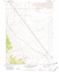 Pilot Nevada Historical topographic map, 1:24000 scale, 7.5 X 7.5 Minute, Year 1971