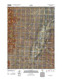 Pilot Peak SW Nevada Historical topographic map, 1:24000 scale, 7.5 X 7.5 Minute, Year 2012