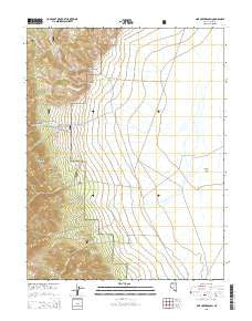 Pine Creek Ranch Nevada Current topographic map, 1:24000 scale, 7.5 X 7.5 Minute, Year 2015