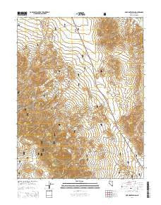 Pine Grove Spring Nevada Current topographic map, 1:24000 scale, 7.5 X 7.5 Minute, Year 2014
