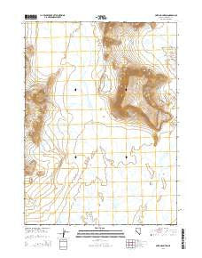 Pinto Mountain Nevada Current topographic map, 1:24000 scale, 7.5 X 7.5 Minute, Year 2015