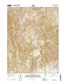 Pinto Summit Nevada Current topographic map, 1:24000 scale, 7.5 X 7.5 Minute, Year 2014