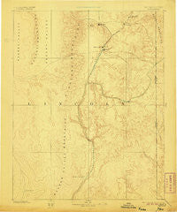 Pioche Nevada Historical topographic map, 1:250000 scale, 1 X 1 Degree, Year 1885