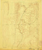 Pioche Nevada Historical topographic map, 1:250000 scale, 1 X 1 Degree, Year 1885