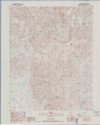 Piper Peak Nevada Historical topographic map, 1:24000 scale, 7.5 X 7.5 Minute, Year 1987