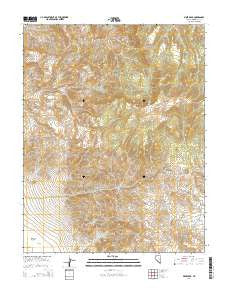 Piper Peak Nevada Current topographic map, 1:24000 scale, 7.5 X 7.5 Minute, Year 2014