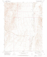 Pirouette Mtn Nevada Historical topographic map, 1:24000 scale, 7.5 X 7.5 Minute, Year 1972