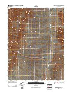 Pirouette Mountain Nevada Historical topographic map, 1:24000 scale, 7.5 X 7.5 Minute, Year 2011