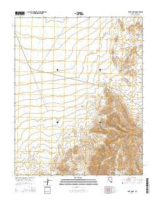 Piute Point Nevada Current topographic map, 1:24000 scale, 7.5 X 7.5 Minute, Year 2014