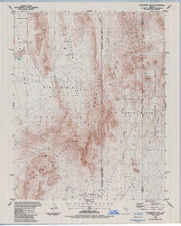 Plutonium Valley Nevada Historical topographic map, 1:24000 scale, 7.5 X 7.5 Minute, Year 1986