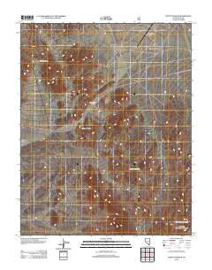 Point of Rocks Nevada Historical topographic map, 1:24000 scale, 7.5 X 7.5 Minute, Year 2012