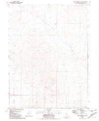 Poker Brown Gap Nevada Historical topographic map, 1:24000 scale, 7.5 X 7.5 Minute, Year 1981