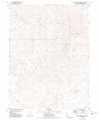 Poker Brown Spring Nevada Historical topographic map, 1:24000 scale, 7.5 X 7.5 Minute, Year 1981