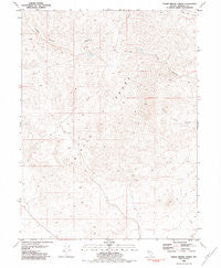 Poker Brown Spring Nevada Historical topographic map, 1:24000 scale, 7.5 X 7.5 Minute, Year 1981