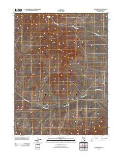 Poker Brown Nevada Historical topographic map, 1:24000 scale, 7.5 X 7.5 Minute, Year 2011