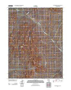 Poker Brown Gap Nevada Historical topographic map, 1:24000 scale, 7.5 X 7.5 Minute, Year 2011
