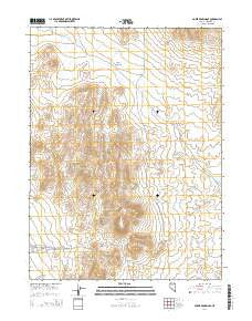 Poker Brown Gap Nevada Current topographic map, 1:24000 scale, 7.5 X 7.5 Minute, Year 2014