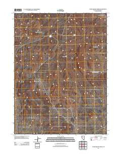 Poker Brown Spring Nevada Historical topographic map, 1:24000 scale, 7.5 X 7.5 Minute, Year 2011