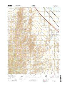Pole Creek Nevada Current topographic map, 1:24000 scale, 7.5 X 7.5 Minute, Year 2014