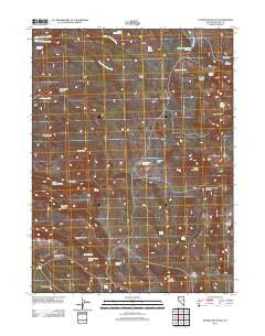 Poodle Mountain Nevada Historical topographic map, 1:24000 scale, 7.5 X 7.5 Minute, Year 2011