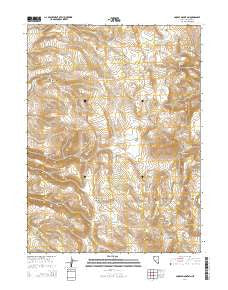 Poodle Mountain Nevada Current topographic map, 1:24000 scale, 7.5 X 7.5 Minute, Year 2014