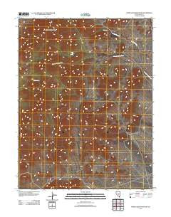 Portuguese Mountain Nevada Historical topographic map, 1:24000 scale, 7.5 X 7.5 Minute, Year 2012