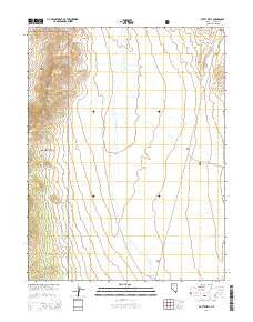 Potts Well Nevada Current topographic map, 1:24000 scale, 7.5 X 7.5 Minute, Year 2014
