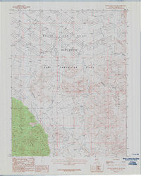Powell Mountain NE Nevada Historical topographic map, 1:24000 scale, 7.5 X 7.5 Minute, Year 1987