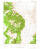 Powell Mtn Nevada Historical topographic map, 1:62500 scale, 15 X 15 Minute, Year 1955