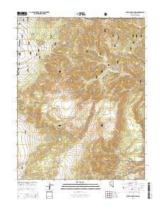 Powell Mountain Nevada Current topographic map, 1:24000 scale, 7.5 X 7.5 Minute, Year 2014