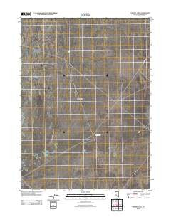 Presnel Well Nevada Historical topographic map, 1:24000 scale, 7.5 X 7.5 Minute, Year 2011