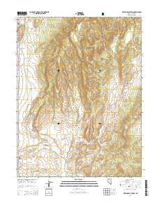 Pritchards Station Nevada Current topographic map, 1:24000 scale, 7.5 X 7.5 Minute, Year 2014