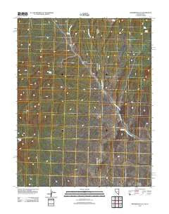 Prohibition Flat Nevada Historical topographic map, 1:24000 scale, 7.5 X 7.5 Minute, Year 2012