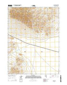 Pronto Nevada Current topographic map, 1:24000 scale, 7.5 X 7.5 Minute, Year 2014