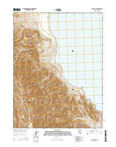 Pyramid SW Nevada Current topographic map, 1:24000 scale, 7.5 X 7.5 Minute, Year 2014